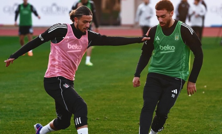 Beşiktaş, günü çift antrenmanla tamamladı