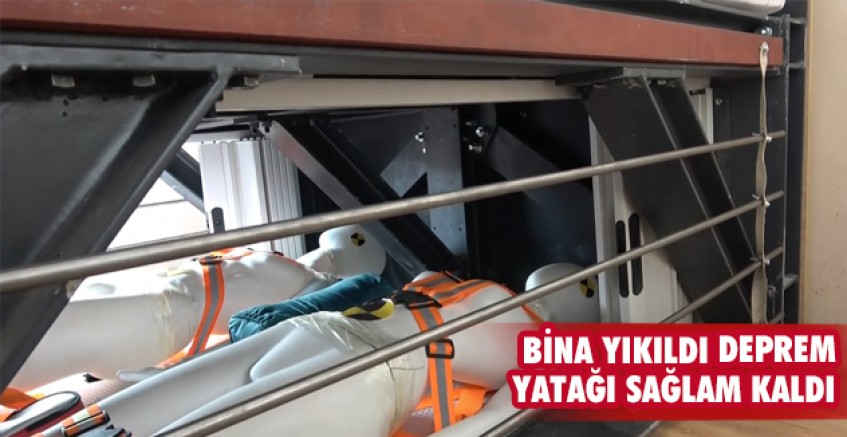 Bina yıkıldı 'Deprem Yatak' sağlam kaldı