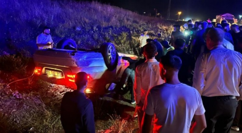 Bingöl’de otomobil takla attı: 1 yaralı