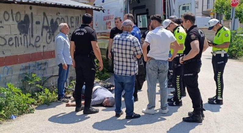 Bisikletten düşen yaşlı adam hayatını kaybetti