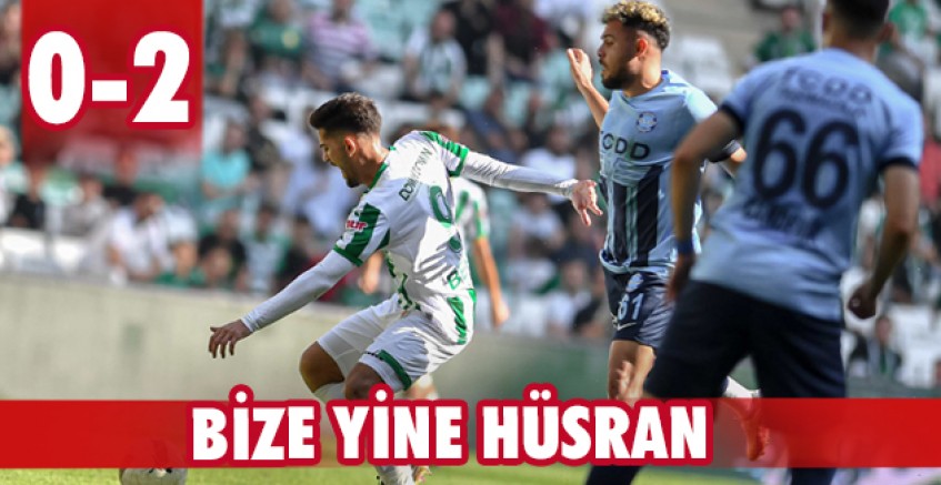 Bize yine hüsran: 0-2