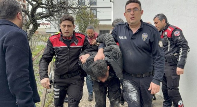 Bodrumda yakalandı