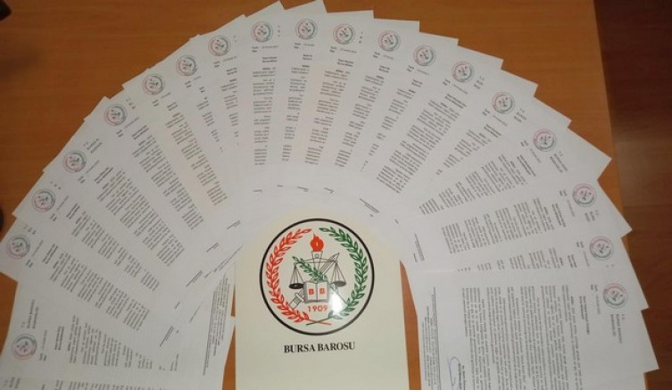 Bursa Barosu'ndan vekillere mektup