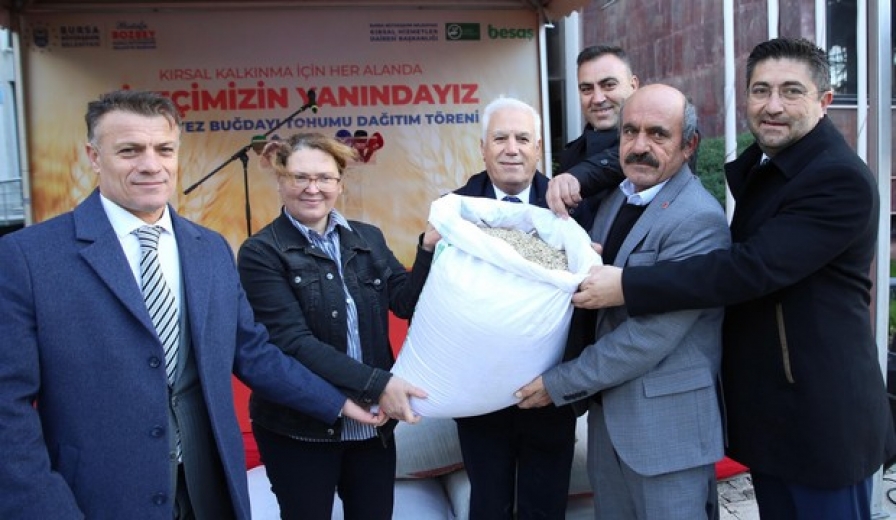 Bursa Büyükşehir çiftçilerin her zaman yanında