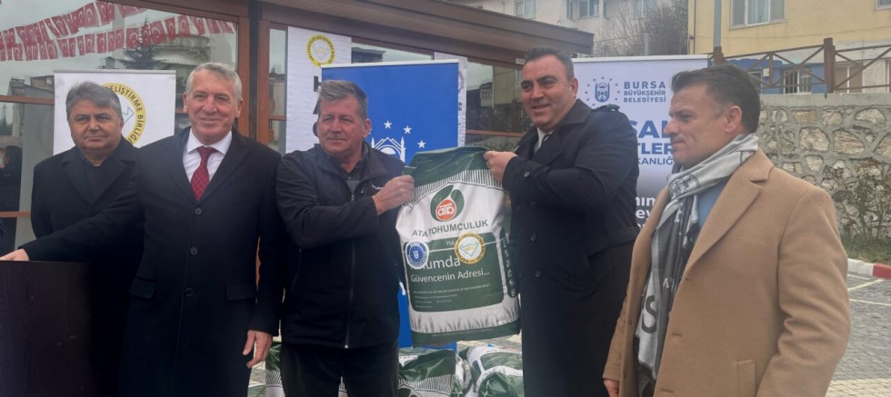 Bursa Büyükşehir’den çiftçiye 15 ton tohum