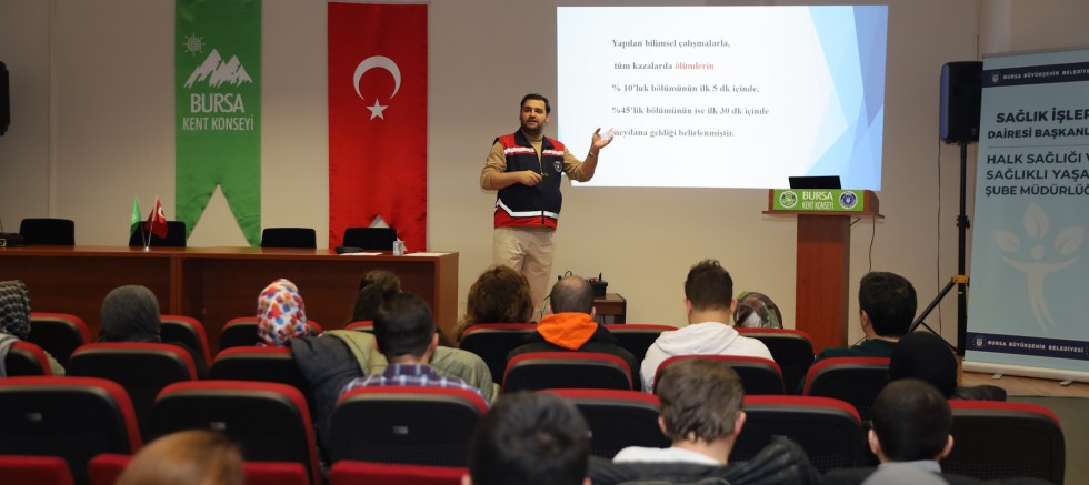 Bursa Büyükşehir'den eğitim; Engeller, hayat kurtarmaya engel değil