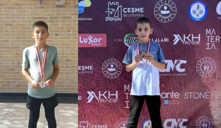 Bursa Büyükşehirli tenisçilerden 2 şampiyonluk