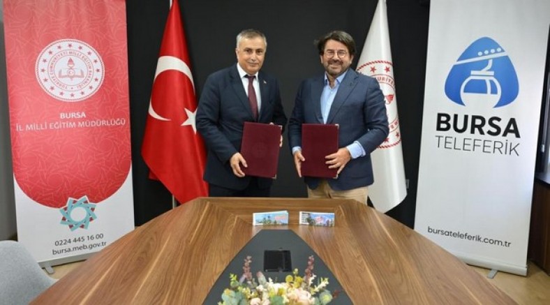 Bursa'da 450 bin öğrenci teleferiğe ücretsiz binecek