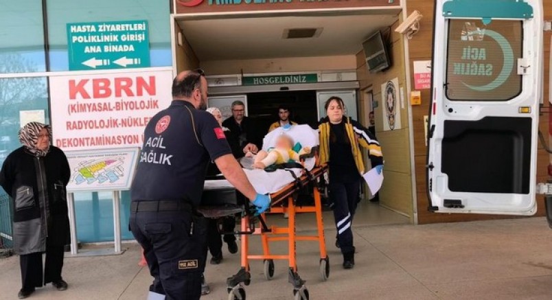 Bursa'da 9 aylık bebek ağır yaralandı