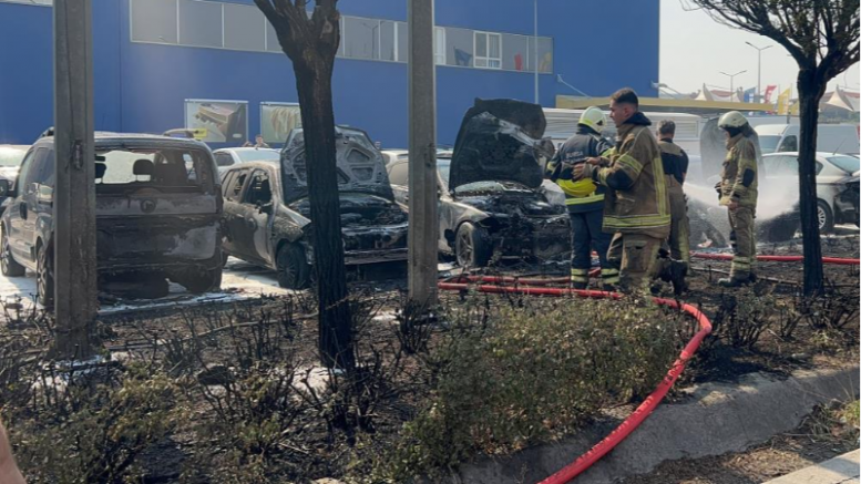 Bursa'da AVM otoparkında korku dolu anlar