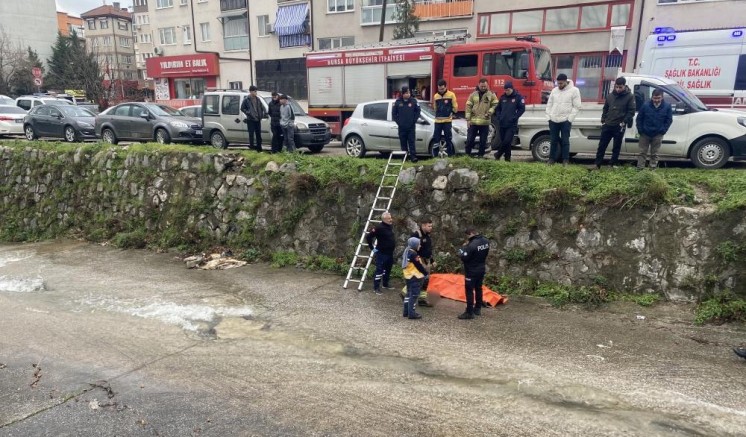 Bursa'da dereye düşen şahıs hayatını kaybetti