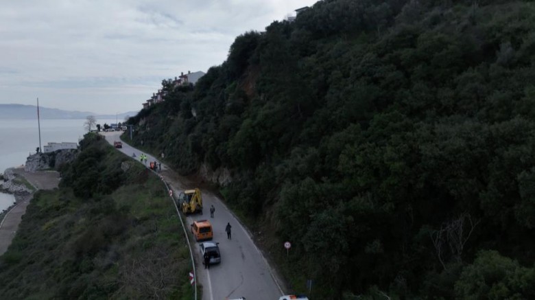 Bursa'da heyelan bölgesi temizlendi