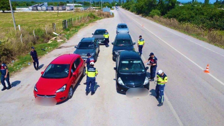 Bursa'da Jandarmadan dron destekli denetim