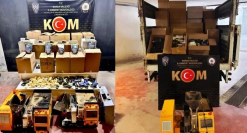 Bursa’da kaçakçılığa eş zamanlı operasyon