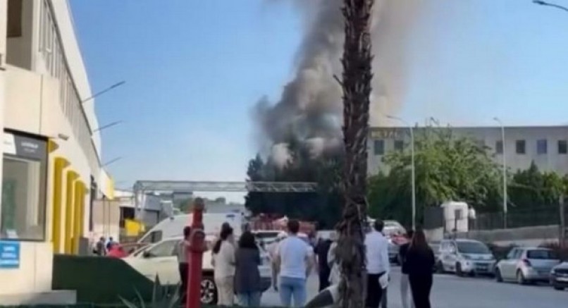 Bursa'da korkutan fabrika yangını