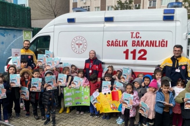 Bursa'da miniklere 112'in önemi anlatıldı