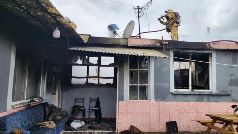 Bursa'da müstakil evde yangın