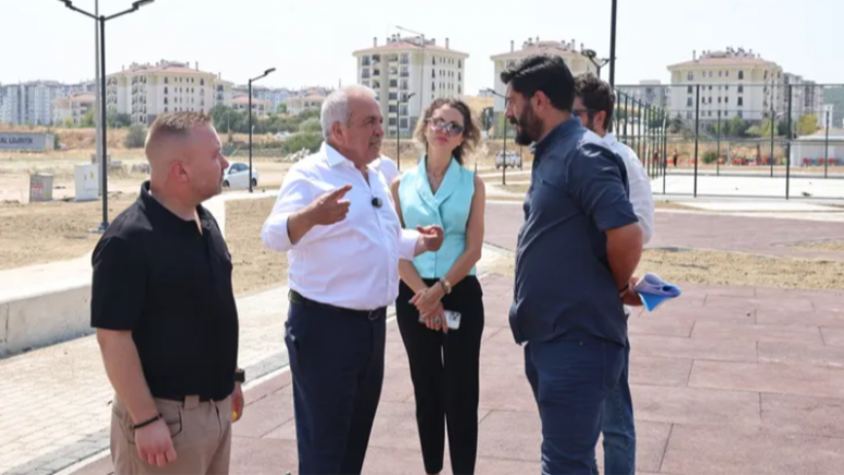 Bursa'da Nilüfer'deki park açılışa hazırlanıyor
