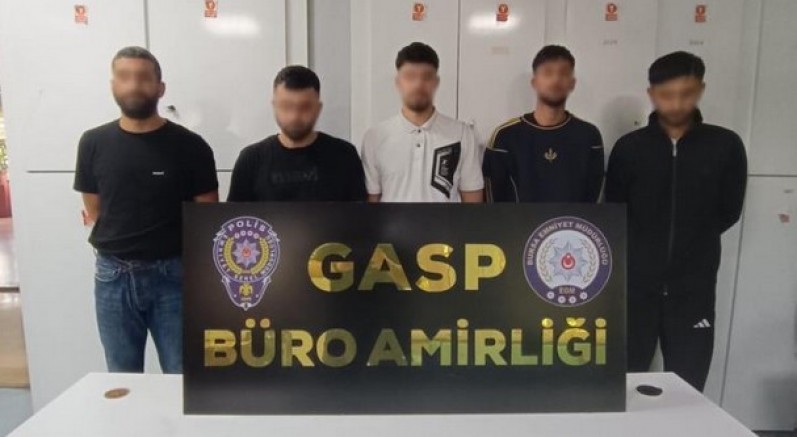 Bursa'da polis 100 saatlik görüntü izleyip suç örgütünü çökertti