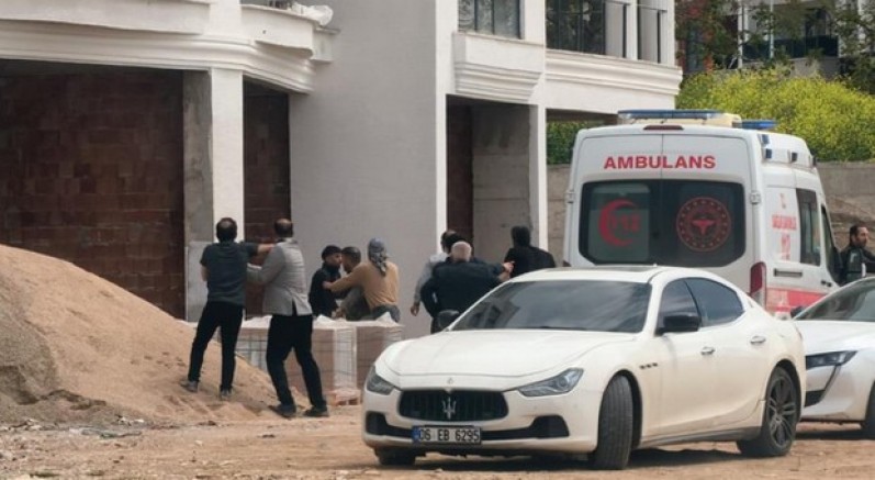 Bursa'da şantiye savaş alanına döndü