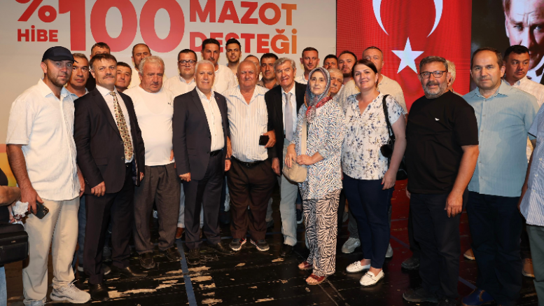 Bursa'da üreticiye mazot desteği