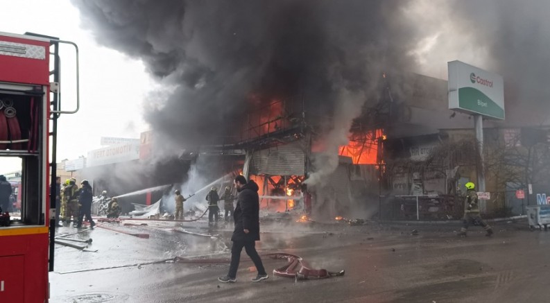 Bursa'da yürekleri ağza getiren yangın kontrol altına alındı