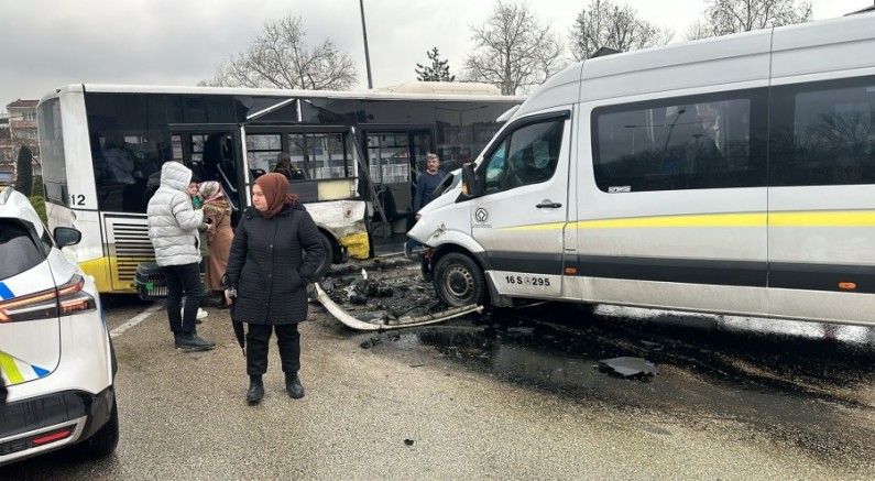 Bursa'da yüreklerin ağza geldiği an..