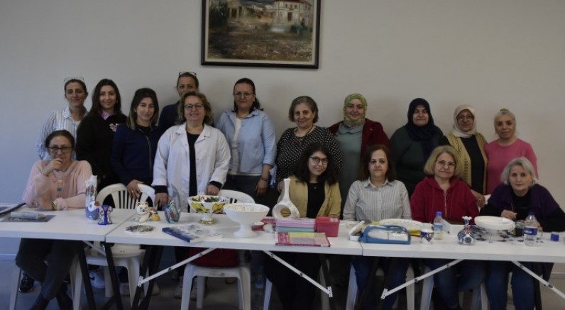 Bursa Karacabey'de kadınlar sanata yoğunlaştı
