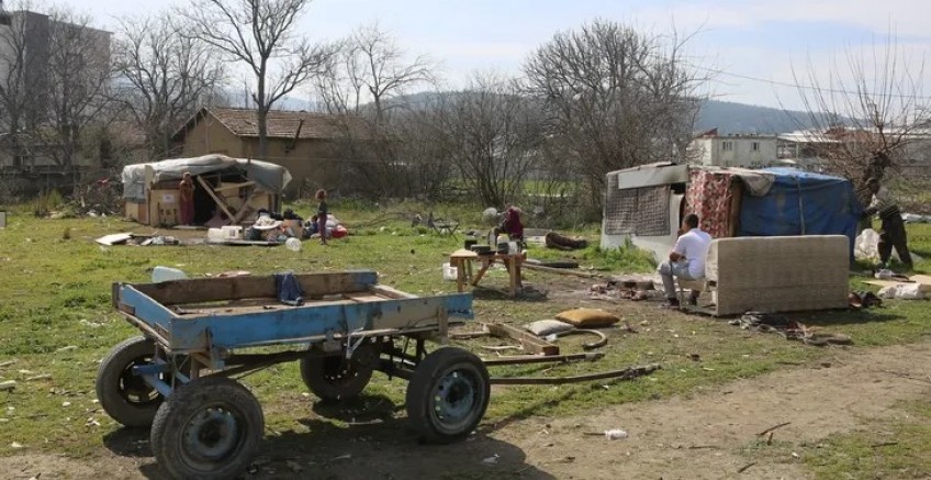 Bursa Nilüfer'de o çadırlar tek tek kaldırıldı