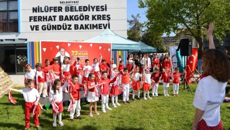 Bursa Nilüfer’in kreşlerinde renkli görüntüler