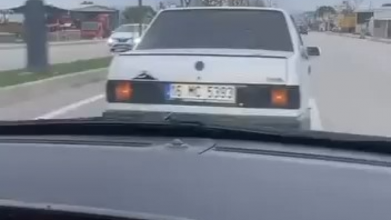 Bursa trafiğinde akılalmaz anlar!