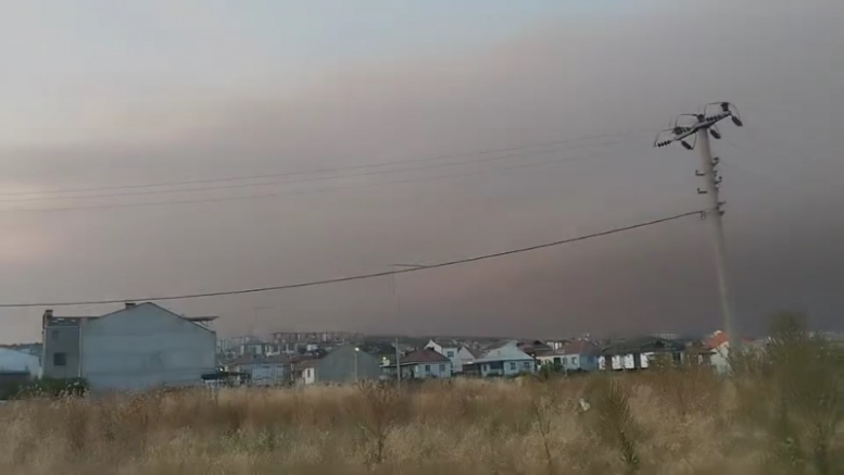 Bursa'yı duman ve kül esir aldı
