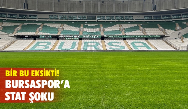 Bursaspor'a stat şoku!