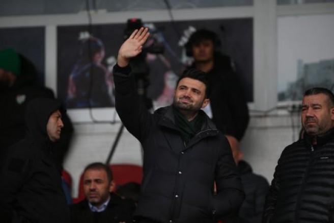 Bursaspor'da başkanın keyfi yerinde
