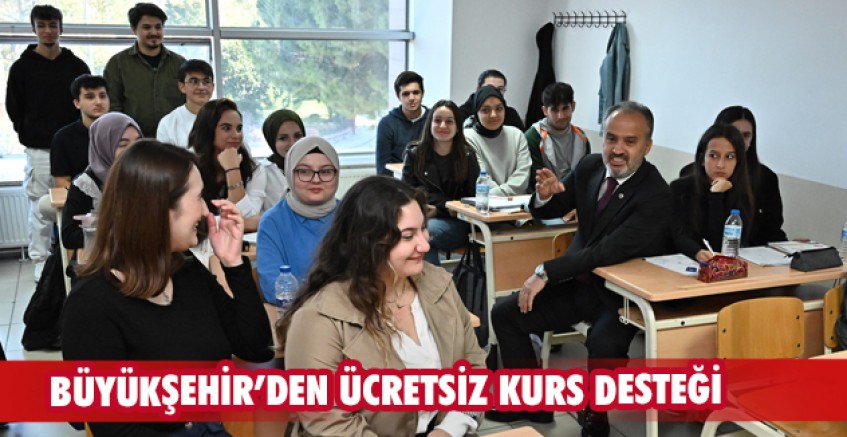 Büyükşehir'den ücretsiz kurs desteği