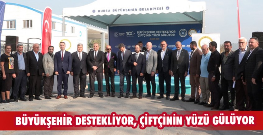 Büyükşehir destekliyor, çiftçinin yüzü gülüyor