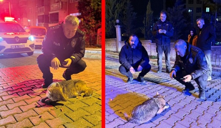 Çakala polis ekiplerinden şefkat eli
