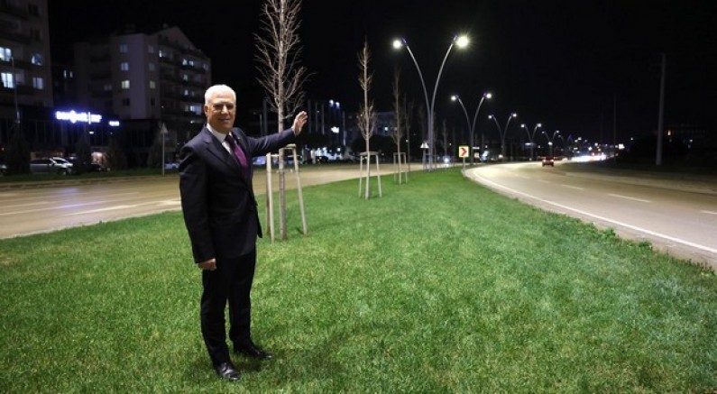 Çalı Yolu Büyükşehir ile aydınlandı
