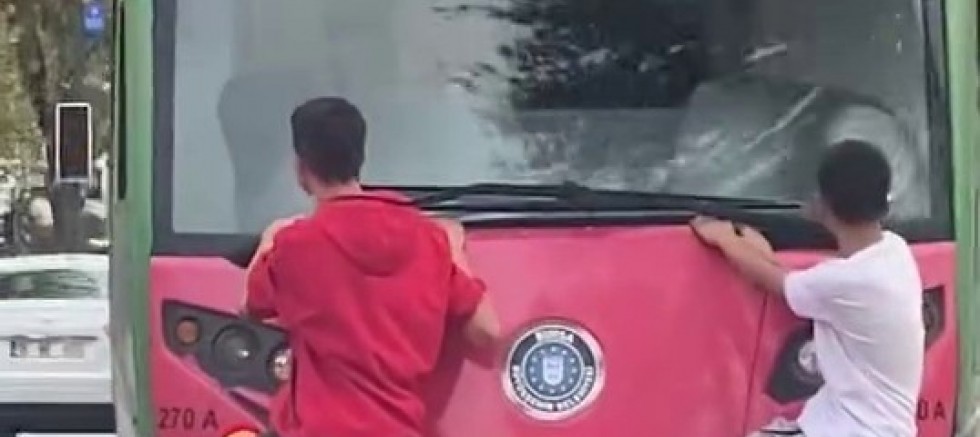 Çcukların tehlikeli yolculuğu kamerada