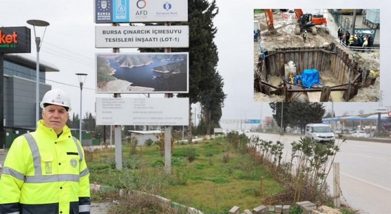 Çınarcık suyu Görükle ve Mudanya'ya taşınıyor