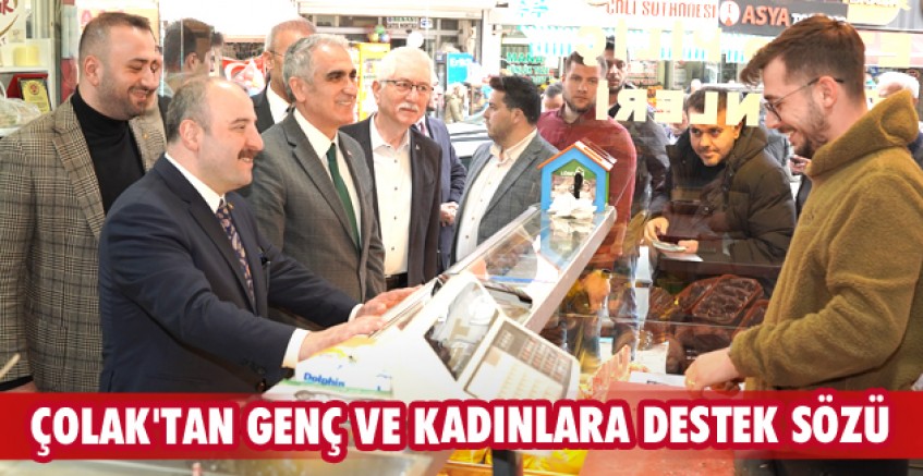 Çolak'tan genç ve kadın girişimcilere destek sözü