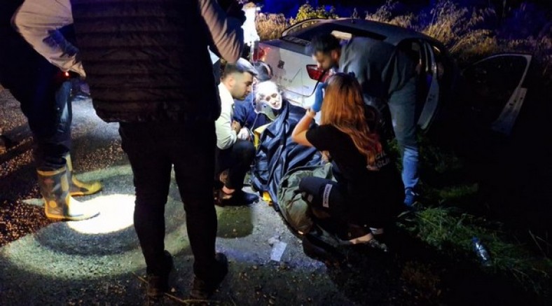 Çorum’da iki otomobil çarpıştı: 1’i ağır 7 yaralı