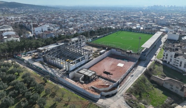 Demirtaş Spor Kompleksi’ndeki çalışmalar hızlandı