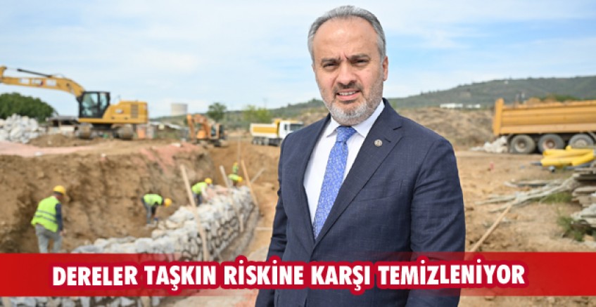 Dereler taşkın riskine karşı temizleniyor