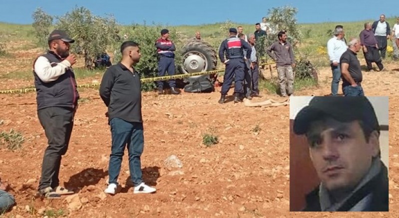 Devrilen traktörün sürücüsü hayatını kaybetti