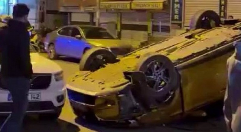 Diyarbakır’da otomobil takla attı: 3 yaralı