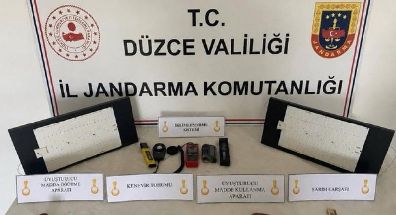 Düzce'de jandarmadan uyuşturucu operasyonu
