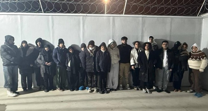 Edirne'de 18 düzensiz göçmen yakalandı