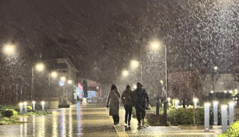 Edirne'de kar yağışı etkili oluyor