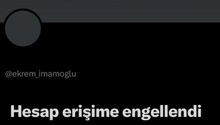 Ekrem İmamoğlu’nun X hesabına erişim engeli